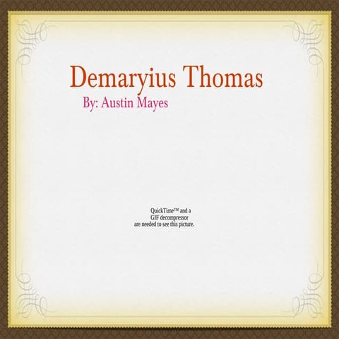 My Favorite Wide Receiver: Demaryius Thomas