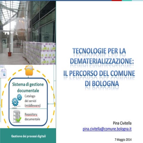 Dematerializzazione procedimenti amministrativi