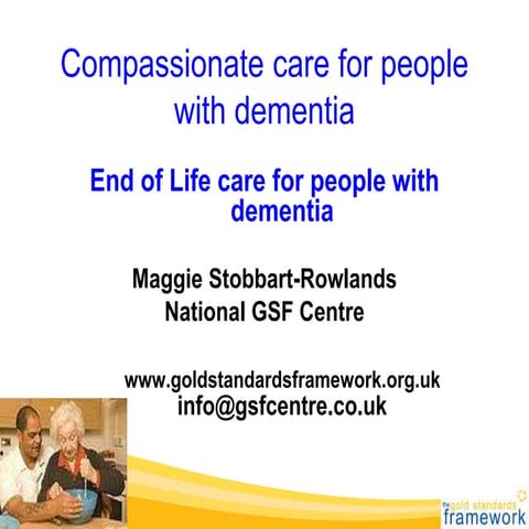 Nursing care of older people with dementia | PPTX