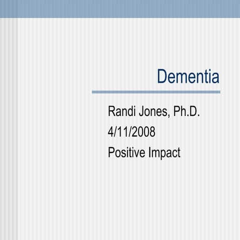 Dementia Slides