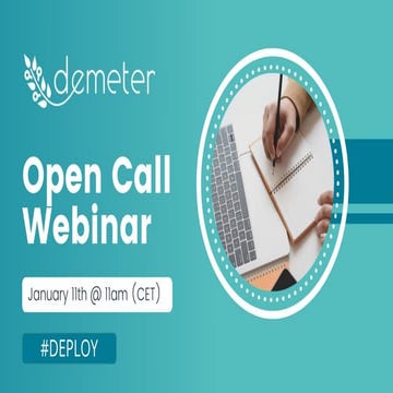 DEMETER Open Call Webinar - January 2022