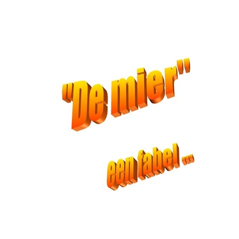 De Mier En De Leeuw | PPT