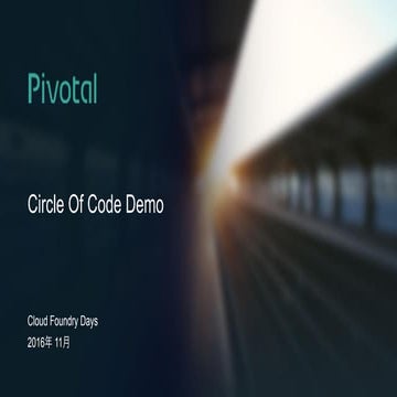 Demo Pivotal Circle Of Code
