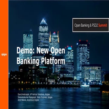 Demo: New open banking platform