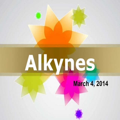 Demo   presentation - alkynes