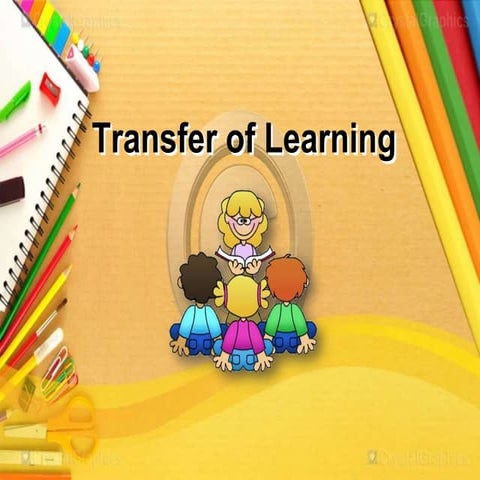 Transfer of Learning and Motivation in Learning