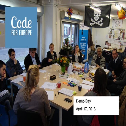 Code for Europe demo 2013-04-17 at Stadsdeel West Amsterdam