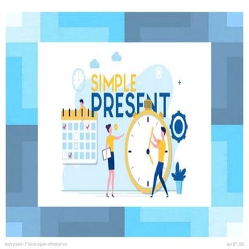Simple present - 3rd person affirmative