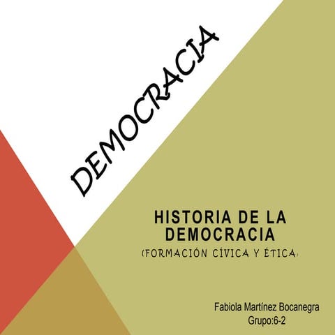 HISTORIA DE LA DEMOCRACIA | PPTX