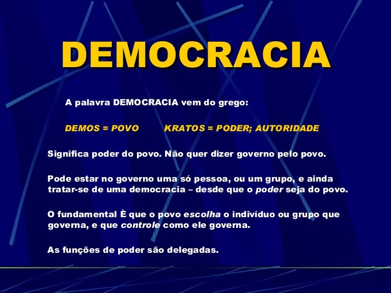 Explique O Processo De Consolidação Da Democracia