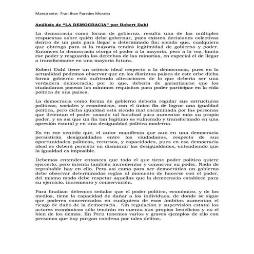 Tercero medio. Unidad 3. Clase 5. Riesgos para la democracia en Chile ...