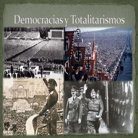 Democracias y totalitarismos | PPTX