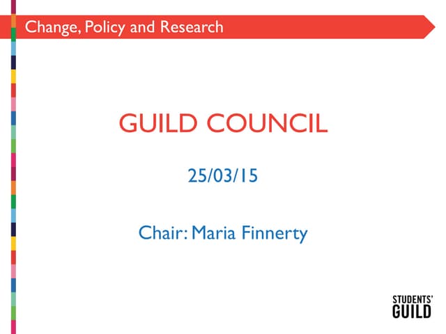 Guild Council - Democracy and Governance Minutes 25 03 15