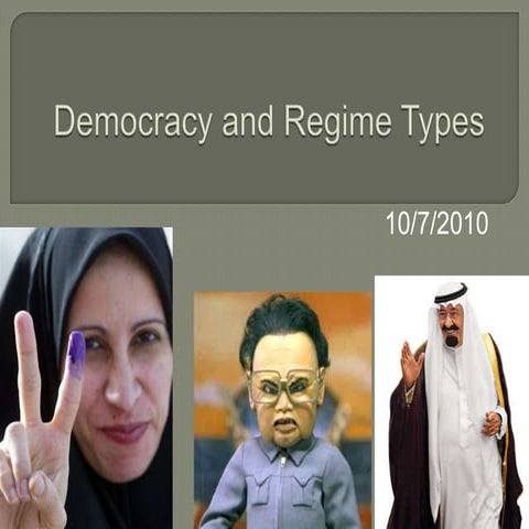 Democracy and Regime Types