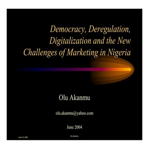 Challenges of Marketing in Nigeria