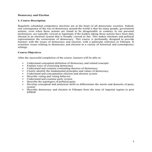 Trends, Network and Critical Thinking Unit 5 Democratic Interventions ...