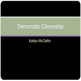 Democratic citizenship