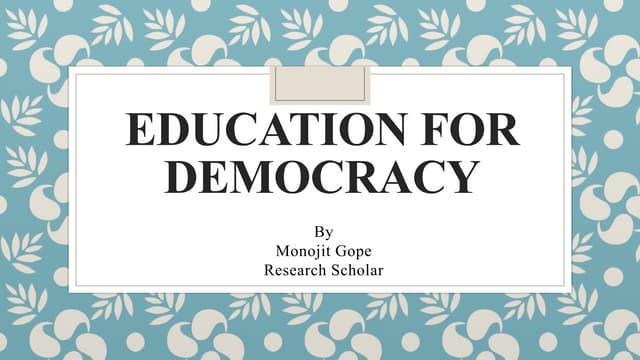 Democratic Education.pptx