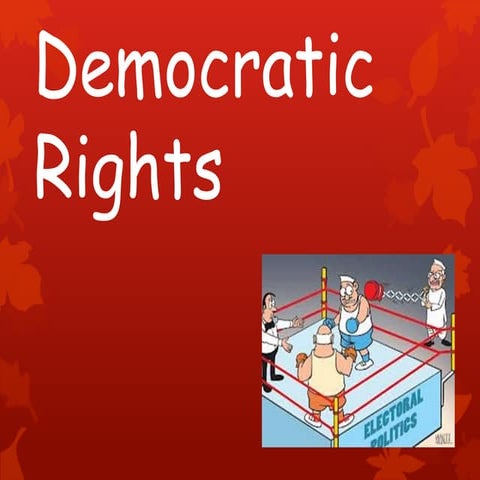 Democratic rights class IX