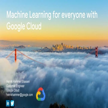 Democratize ai with google cloud