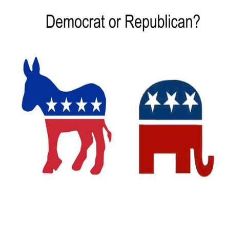 Democrat or republican-New | PPT