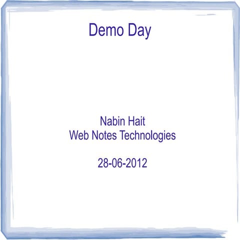 Demo day (june) at erpnext