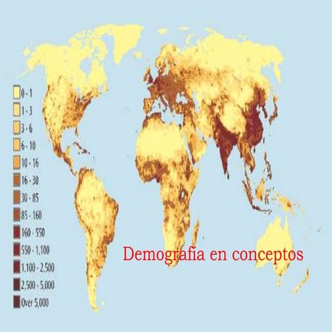 Demografía en conceptos