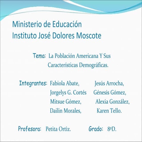 Demografia de América