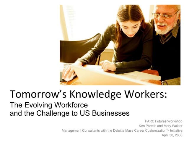 Tomorrow's Knowledge Workers: The Evolving Workforce and the Challenge to US Businesses