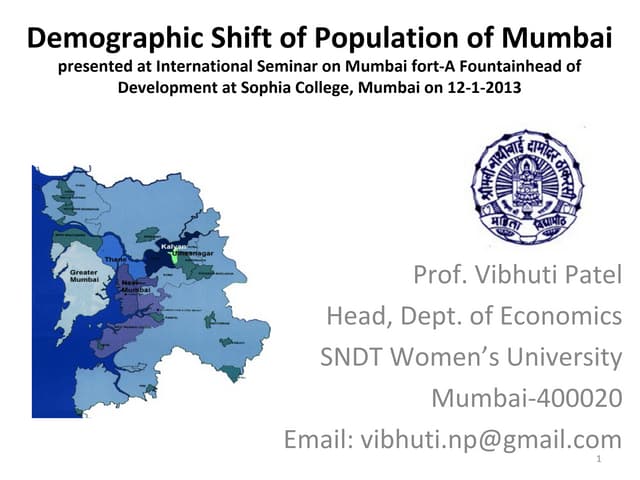 Demographic shift of population of ...