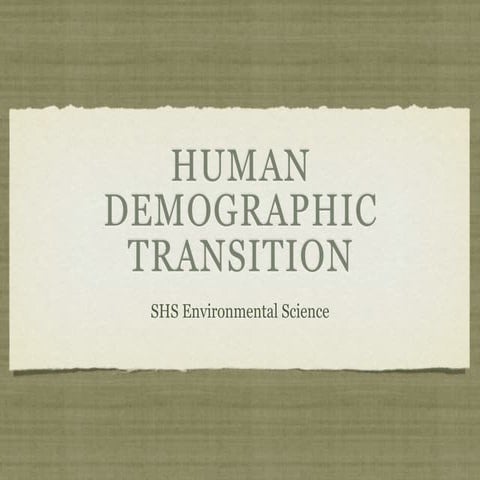 Demographic Transition