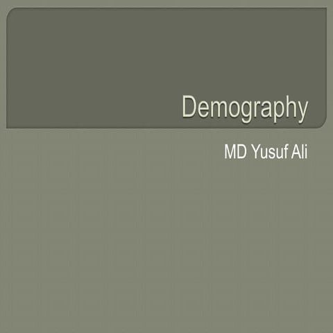 Demography