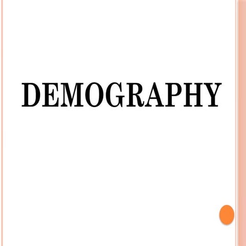 DEMOGRAPHY  UPDATED NEETPG FROM COMMUNITY MEDICINE