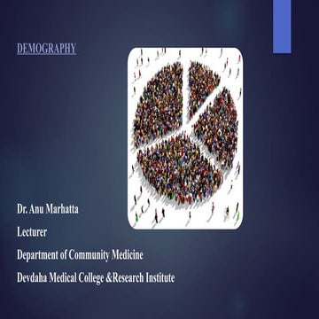 Demography census vital statistics recording