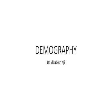 Demography | PPT