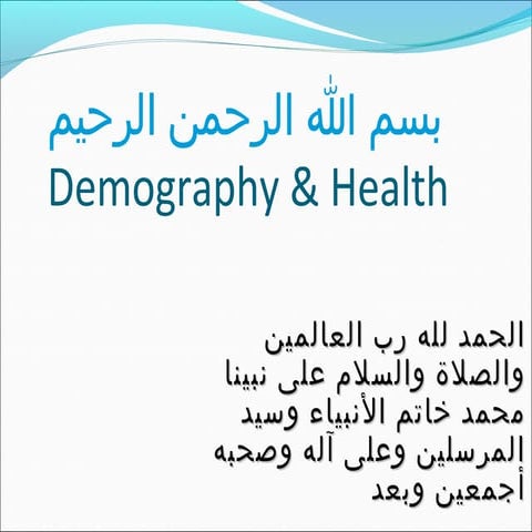 Demography & health