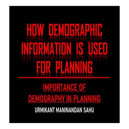 Demography in planning