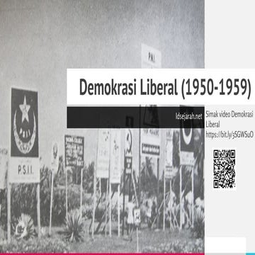 PPT SEJARAH INDONESIA - Perkembangan Politik Masa Demokrasi Liberal | PPTX