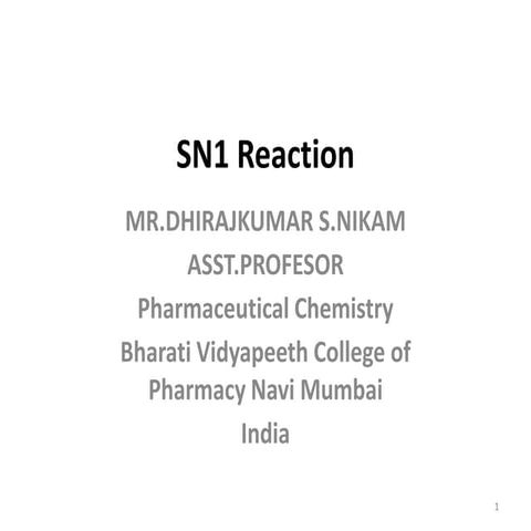 SN1 Reaction 