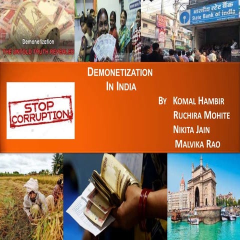 Demonetization in India | PPTX