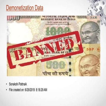 Demonitization data