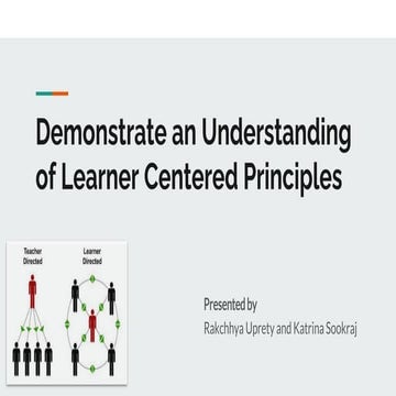 Demonstrate an Understanding of Learner Centered Principles.pptx