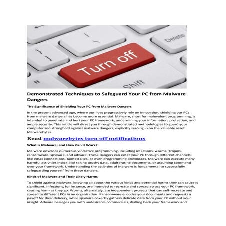 Demonstrated Techniques to Safeguard Your PC from Malware Dangers.pdf