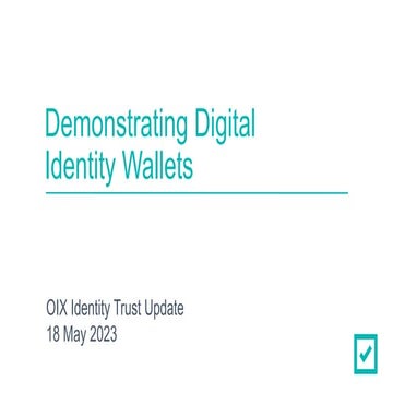 Demonstrating European Digital Identity Wallets