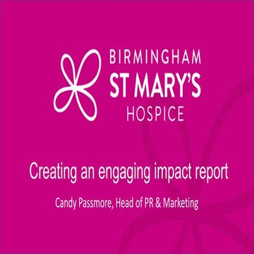 Revamping the annual impact report | Communicating your impact to the public ...