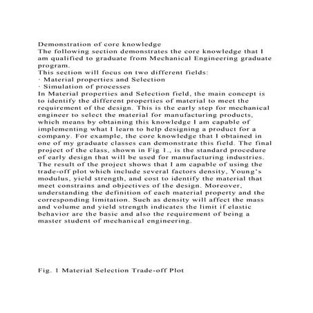 Demonstration of core knowledgeThe following section demonstrate.docx