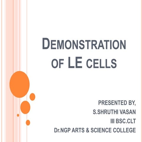 Demonstration of le cells