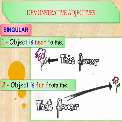 Demonstrative adjectives slides