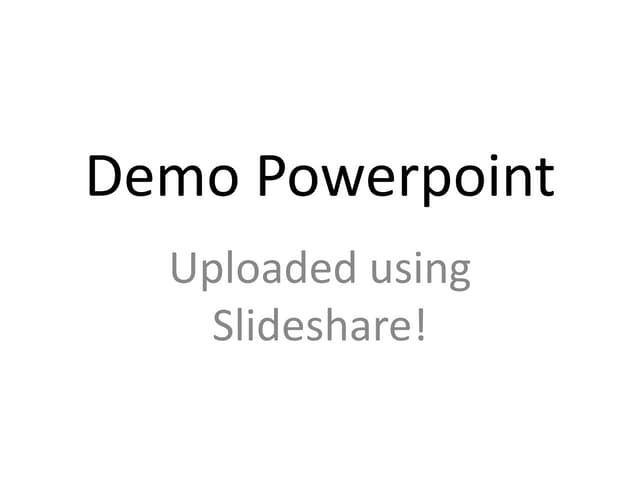 Demo powerpoint
