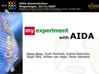 Demo Presentation Wageningen Text Mining Workshop 2007